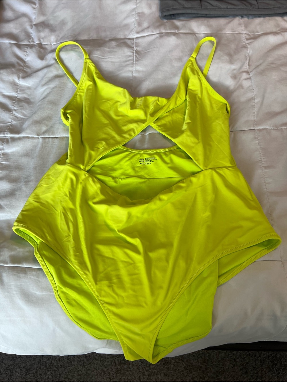 aerie Neon Yellow One-Piece Swimsuit